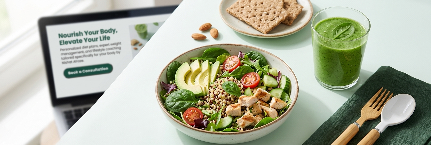 NutriNish Nishat Afroze certified nutritionist consults personalized diet plans and healthy lifestyle coaching